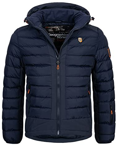 Geographical Norway Aurelien Men - Doudoune Chaude Matelassee Homme Automne Hiver - Veste Manteau Chaud - Blouson Coupe Vent Manches Longues Rembourrage - Hommes