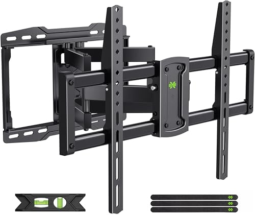 USX Mount Full Motion TV Wall Mount for 42-86 inch, TV Mount Swivel and Tilt,Wall Mount Bracket with Dual Articulating Arms Up to 132lbs, VESA 600x400mm, Max 16 Wood Studs, UL Listed XML019