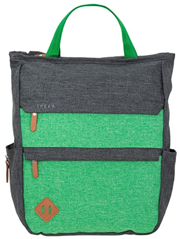 Spear Rucksack Damen Herren Hygge Cityruksack Damenrucksack Freizeitrucksack Büro Sport Freizeit backpack A4 12788 (12789 anthrazit/light green)