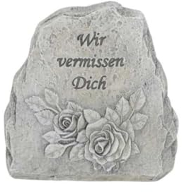Grabdeko Pflanzschale grau 20x8cm Grabdeko Pflanzherz Engel Rosen fl42-73 Grabschmuck Grabgesteck Gartendeko Trauerdekoration Grab Dekoration Rosenstrauß