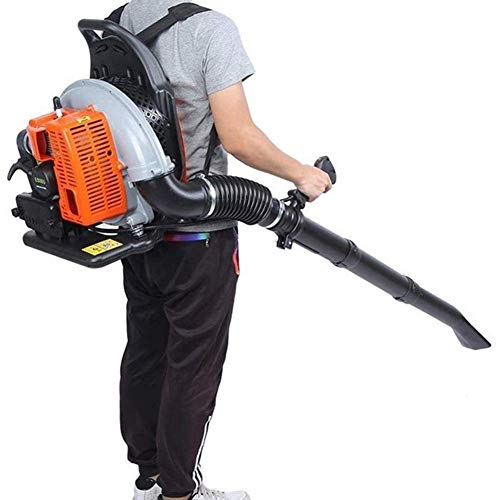 Potente soplador de hojas de mochila de 63,3 cc | Motor refrigerado por aire | Alto flujo de aire de 0,3 m³/S | Soplador de hojas de gasolina - Conveniente y eficiente