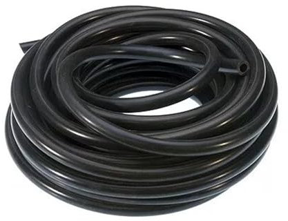 Amazleer Durite Silicone Tuyau en silicone haute température, 6mm x 5m,Durite turbo, Noir Durite Pour Turbo et Refroidissement Durite Depression Durite Lave Glac (Noir, 3 * 6 5cm)