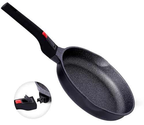 INTIGNIS® Frying Pans 30 cm | Heavy Duty | Scratch Resistant | Detachable Handles | Induction, Gas, Electric Hobs Safe | Chemical Free Super Non-Stick |Ultimate Kitchen Cookware with Easy Cleaning
