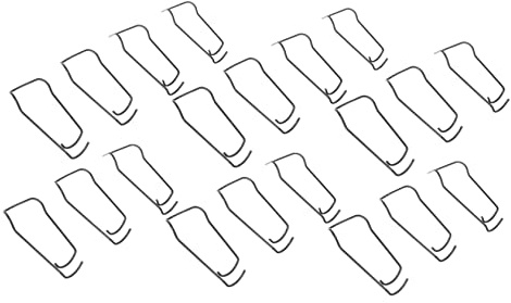 JOINPAYA 20piezas Fijación Metálica Para Jardinería Con Resorte Clips Resistentes Para Soporte De Plantas Trepadoras Accesorios Duraderos Para Conexión y Fijación De Enrejados