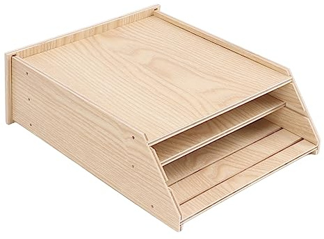 EMUKOEP Casetta per Pipistrelli, Scatola per Pipistrelli in Legno Fatta a Mano, Resistente Alle Intemperie e Alla Corrosione per Giardino Esterno (Colore del legno)