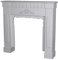 Deko Kamin Shabby Kaminumrandung Weiss Kaminkonsole Kamindekoration Wandkamin AWC048 Palazzo Exklusiv