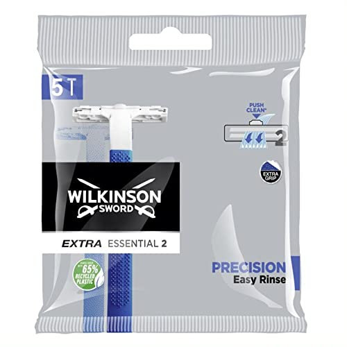 WilkinsonSword - RASOIO USA&GETTA EXTRA 2 PRECISION - Pack da 5 rasoi usa e getta per uomo