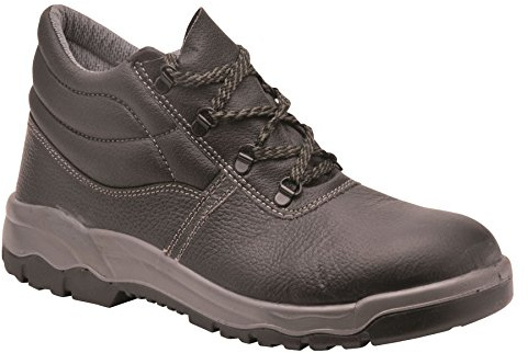 Portwest FW23 Bota Steelite Kumo Puntera Protectora de Acero Doble Densidad | Negro, 40, Certificado CE, S3 EN ISO 20345, Borde Superior Acolchado, Calzado Antiestático, Suela Anti-Resbalones, Piel Flor