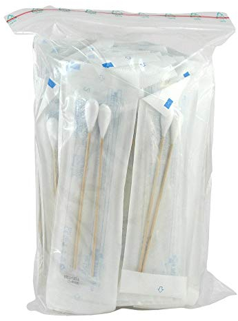 WATTESTÄBCHEN Holz 15 cm großer Kopf steril 50X2 St