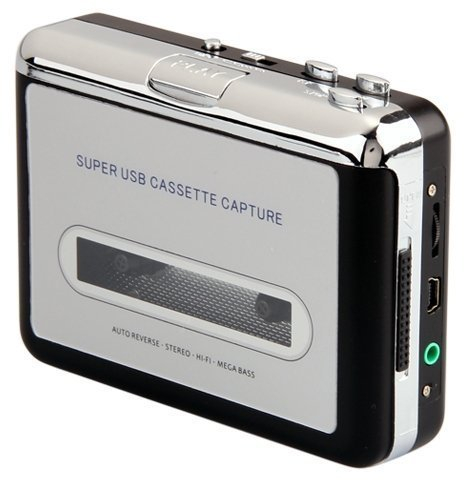 BW Convertisseur de Cassette Audio USB Super Portable Argenté
