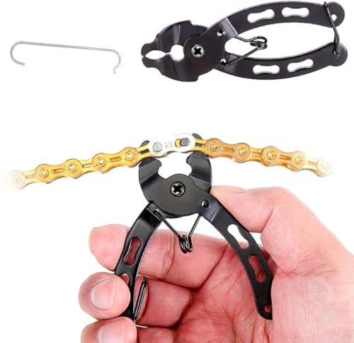 KLOP256 Alicates de Cadena de Bicicleta, Herramienta de eslabón perdido de Cadena de Bicicleta de liberación rápida, alicates de Cadena de Ciclismo abridor más cercano