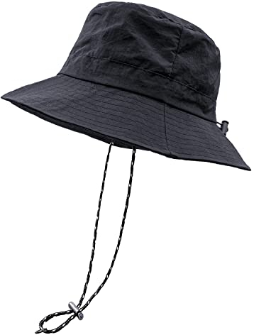 lifwimner Plegable Sombrero de Pescador Mujer Hombre Impermeable Sombrero de Sol Verano Playa Gorra Unisex (Gris)