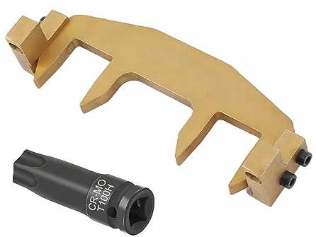 BELEY Kfz Nockenwellenwerkzeuge Motoreinstellwerkzeug - Auto Nockenwellenversteller mit T100 Nockenwellenbuchse Kompatibel mit Mercedes-Benz M271 C200 C180 E260 OEM 271589014000 etc.