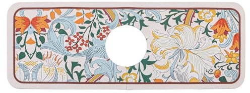 CENPEK Alfombrilla Absorbente para Grifo Fregadero, Protector contra Salpicaduras, Diseño Floral, Suave, para Drenaje, Alfombrilla Absorbente Secado Rápido, Reutilizable para Baño Cocina