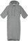 TOM TAILOR Surf Poncho für Damen und Herren, S-M, 100% Baumwolle/ Frottier, Badeponcho mit Kapuze, Bauchtasche und Logostickerei, Grau (Moody Grey)