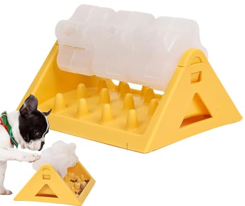 Pusselmatare för husdjur, långsam hundmatare leksak | Träningsgodis dispenser, pusselleksaker, interaktiv matskål | Roliga matleksaker, fodertråg