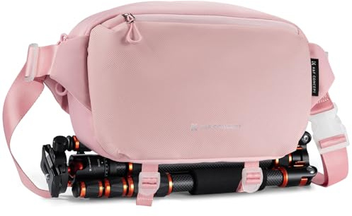 K&F CONCEPT Camera Sling Bag, Camera Bag for DSLR and Lenses, Single Shoulder Camera Case Crossbody Bag with Tripod Holder for SLR Canon Sony Nikon Drone