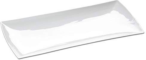 Maxwell & Williams JX250037 Platte eckig 40 x 20 cm – Porzellan Weiß – Serie East meets West – in Geschenkbox