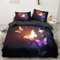 Luowei Bunt Schmetterling Bettwäsche 135x200cm Schwarz Bettbezug Set Butterfly Muster Microfaser Wendebettwäsche mit Reißverschluss und 1 Kissenbezug 80 x 80 cm