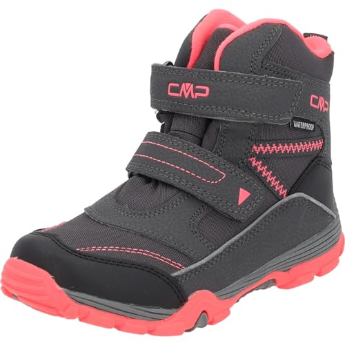 CMP Kids Pyry Wp-38Q4514-J, Snow Boot, Titan-Red Fluo, 31 EU, Titan Neonrot, 31 EU