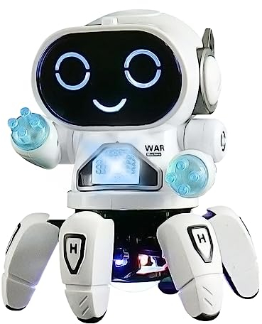 YATOSEEN Robot de Juguete, Robot de Compañía con Proyección de Luz Colorida, Baile, Canto y Caminata, para Niños de 4 a 12 años como Regalo de Cumpleaños