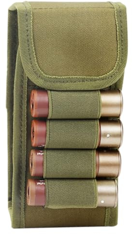 6 Round Munition Tasche, Patronenetui Shell Molle Tasche, Taktische Shell Halter Munition Patronenhalter für 12 Gauge
