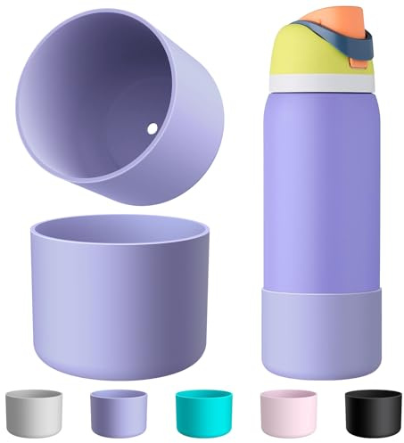 Comheral Lot de 2 bottes en silicone pour bouteille d'eau Owala de 1,2 l - Avec manchon de protection antidérapant pour bouteilles en acier inoxydable FreeSip, Twist et Flip - Passe au lave-vaisselle