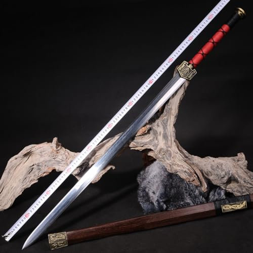 TEERMA 42 Zoll China Handmade Schwert aus Hohem Mangan Stahl scharfes und echtes Katana China Schwert SL31