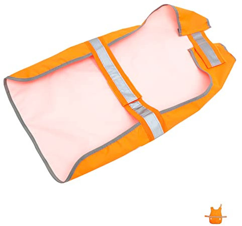 BCOATH Leuchtende Reflektierende Hundeweste Atmungsaktiv Für Draußen Spaziergänge Und Wandern Mit Klettband Sicher Und Bequem Für Haustiere