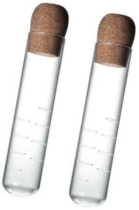 Cabilock Infusor De Té Transparente De Vidrio 2 Piezas Para Hojas Sueltas Colador De Té Tapón De Corcho Herramienta Duradera Uso Doméstico y Oficina