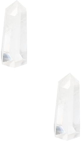 DECHOUS 2 Pezzi di Cristallo Naturale Sei Piante Pietre Preziose Rocce Stella Acquario Ghiaia Serbatoio Ciotola Cuore Sabbia Pietra dell'Aria Pietra Chakra Lampadina Perline