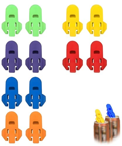12 Piezas Abrelatas Manual, Abrelatas de Cerveza Refrescos Portátil Abre Botes Tarros Abridor de Latas Fáciles de Usar Reutilizable Tapones para Latas de Bebidas para Cola Refrescos Bebidas