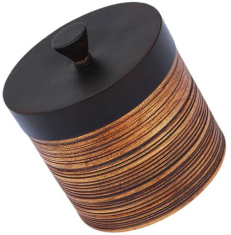 SMASOLO Contenitore in Materiale per Tè e Snack con Coperchio Ermetico Scatola per Tisane e Alimenti Sfusi Organizer Ermetico per Cucina e Decorazione Abitazione Regalo Accogliente