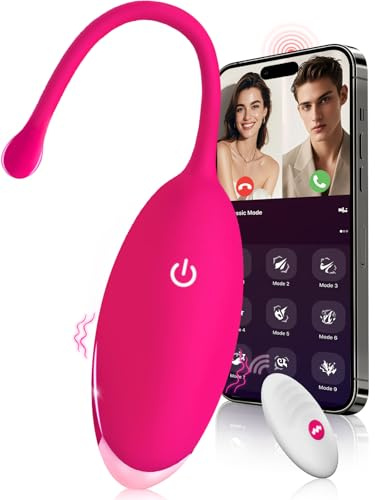 Sex Toýs Femme Oeuf Vibrant Femme à Distance avec APP vibromasseur, femme clitoridien puissant Sex Toys 9 modes gode vibro-masseur avec telecommande sextoyse stimulateur clitoridienne Sextoy