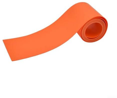 Heavy Duty PVC Repair Patch Kit 100x5cm for Inflatable Boat Canoe Raft Rubber Dinghy Toy Air Mattress Tent Awning Waterproof Self-Adhesive Mending(orange)
