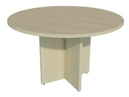 Mesa de Reuniones, Redonda. 100Ø. Color Haya.