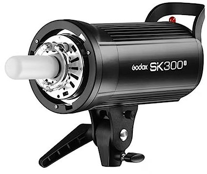 Godox SK300II Studio Strobe, 300W GN58 5600K Studio Flash Light, Built-in 2.4G Wireless X-System Monolight Strobe with Bowens Mount, Excellent Output Stability, Anti-Preflash