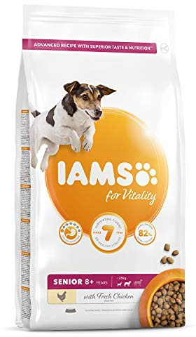 Iams For Vitality Senior Dog Dry Food With Fresh Chicken, 2kg
