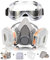 Zelbuck 107 Housse demi-face ultra douce avec filtres anti-poussière réutilisables anti-gaz, vapeurs et particules pour peinture par pulvérisation, ponçage, poussière