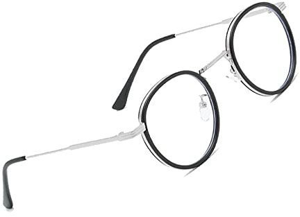 Occhiali Anti Luce Blu per il Blocco Della Cefalea Uv, Telaio In Metallo Antiriflesso Occhiali Computer Alla Moda Occhiali Con Filtro Luce Blu Blocca La Luce Blu Da Pc, Tv E Telefono Cellulare C5