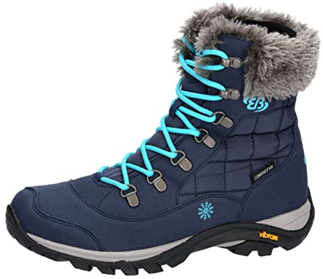 Brütting Himalaya Damen Schneestiefel, Marine/Türkis, 40 EU