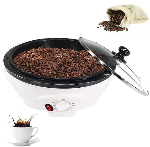 1200W Household Coffee Roaster - Large Capacity Non-Stick Pan 800G, Coffee Shop/House Hold Electric Coffee Bean Roaster, 0-240℃ Temperature Adjustment