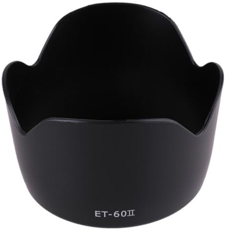 Ricambio Paraluce per Fotocamere ET-60II | Paraluce 58mm per Obiettivi per Fotocamere, compatibile con Canon EF-S 18-55 mm f/3.5-5.6 IS STM o Canon EF-S 18-55 mm f/4-5.6 IS STM