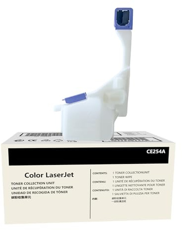 HEMEINY CE254A Cartouche de toner usagée compatible avec imprimantes HP Color Laserjet 2550 CM3530 CP3525 Pro M570 Enterprise M551 M575