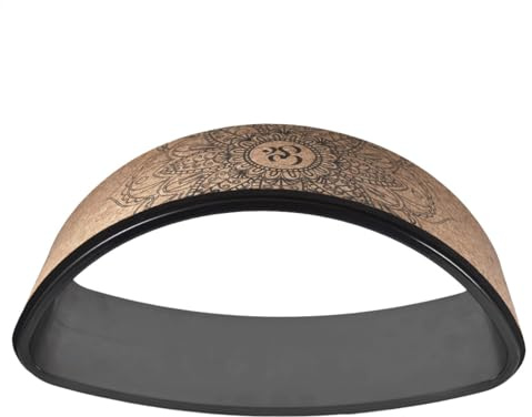 Rueda Trasera - Rollo de Rueda de Yoga Antideslizante, Forma de de Rueda de Fitness de Corcho Natural | Rueda de yoga de corcho, rueda de ejercicio antideslizante para flexiones de espalda, moles