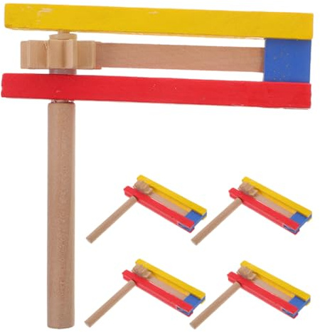 AKOOSY 5pièces Crécelle Instruments De Percussion Traditionnels Mexicains Grogger à Rotation Autonome pour Et Événements