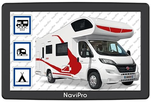 GPS Camping Car 9 Pouces NaviPro 9XLs, Europe + Maroc, Aires De Camping - Mise A Jour Gratuite A Vie