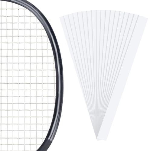 BENECREAT 50 unidades de raquetas de tenis, cinta protectora para cabeza de raqueta de raqueta, protección de marco para bádminton, tenis, pickleball, accesorios deportivos al aire libre