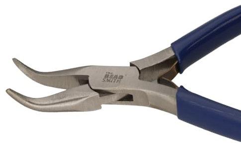 The Beadsmith Bent Chain-Nose Pliers for Crafting and Repair, Jewelry Making Supplies