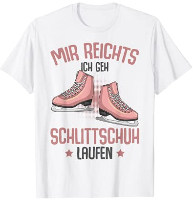 Schlittschuhe Eiskunstlauf Eiskunstläuferin Mädchen T-Shirt